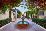 the courtyard fountain is a wonderful melodic feature, heard from the surrounding bedrooms
